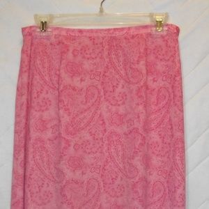 Talbots Silk Maxi Skirt